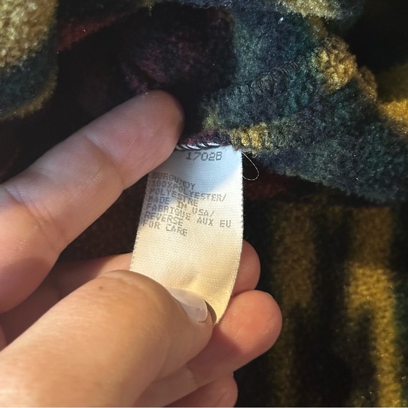 Vintage Woolrich Aztec Fleece Pullover, Hooded, Women’s Size XL - Picture 5 of 7